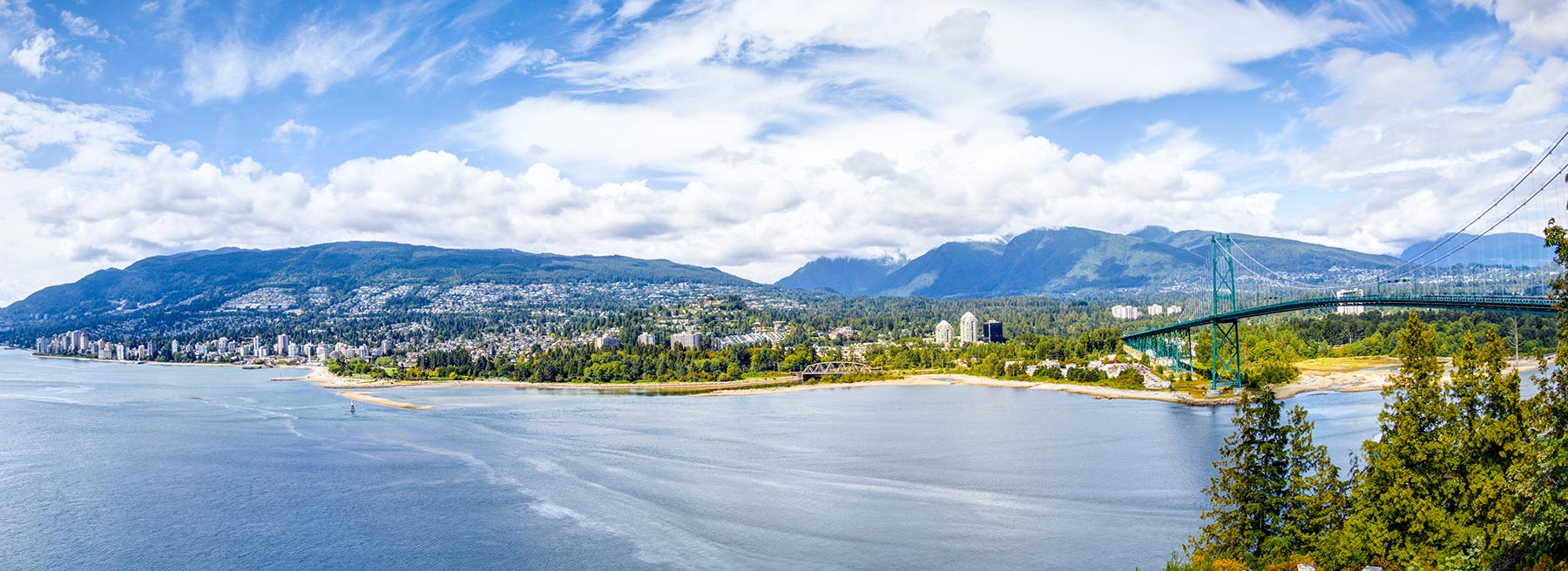 Panoramic view of West Vancouver