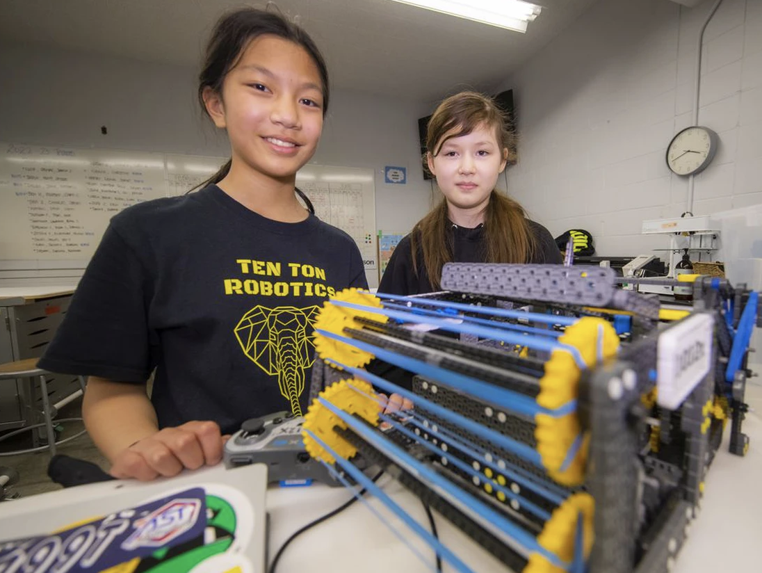 West Vancouver Grade 6 girls are world champs as robotics duo (article from The Province)
